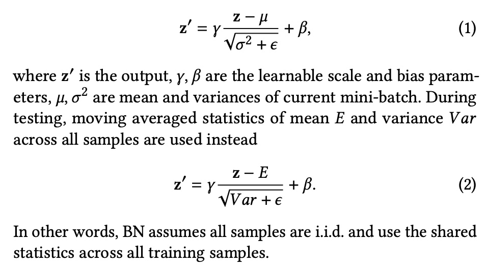 batch normalization